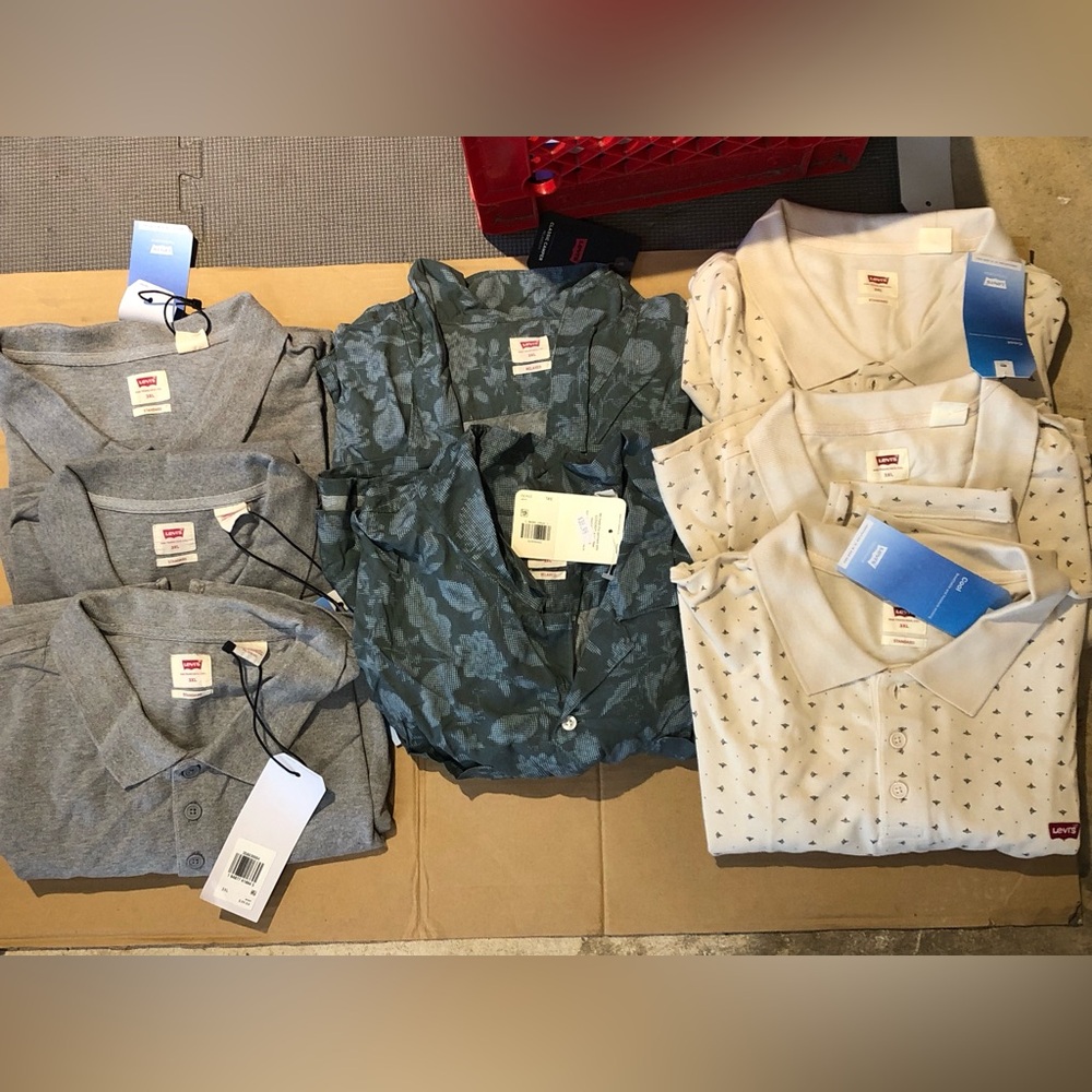 Levi's Gray and Blue Shirts